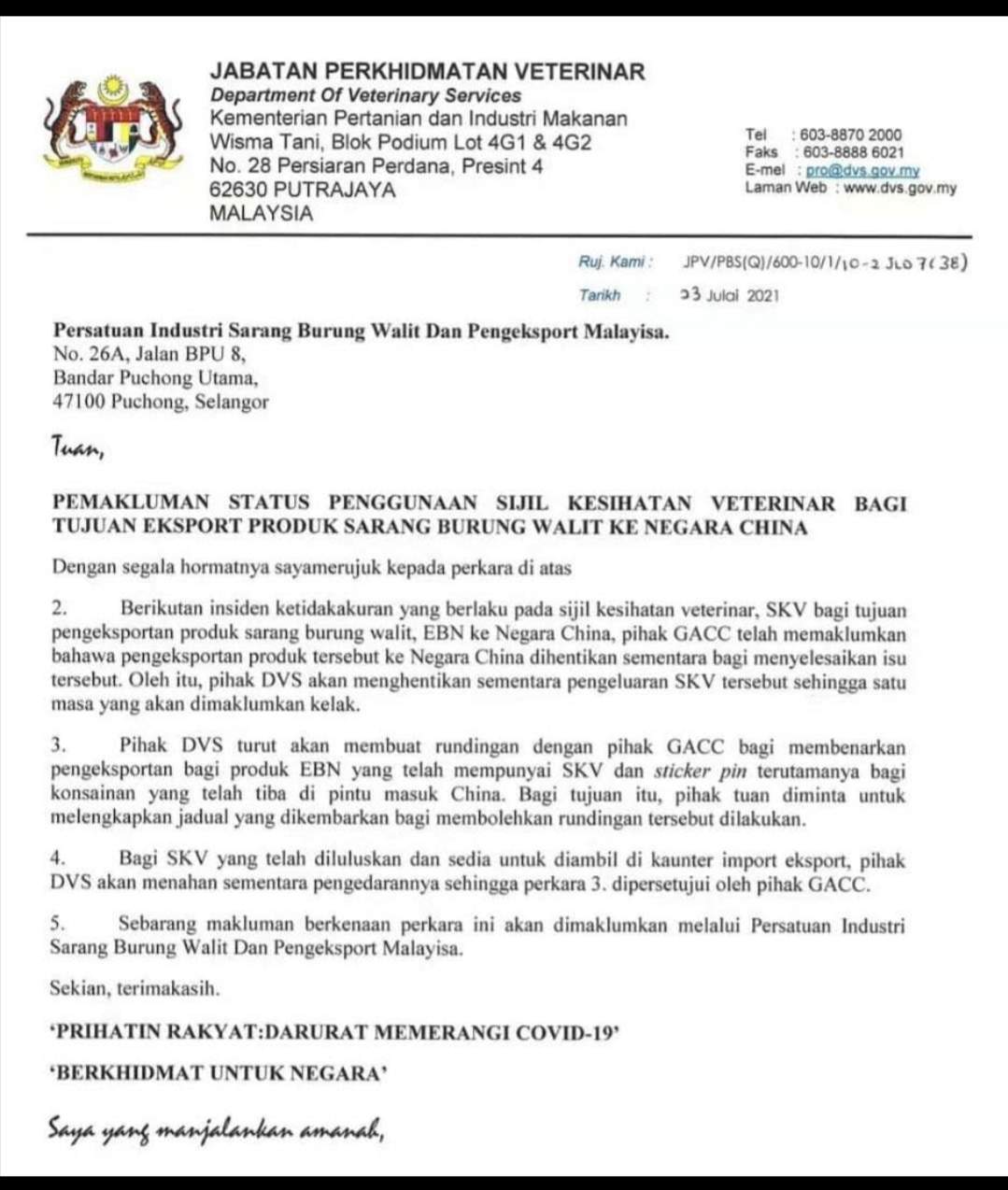 Kerajaan Perlu Bincang Dengan Gacc Sahih