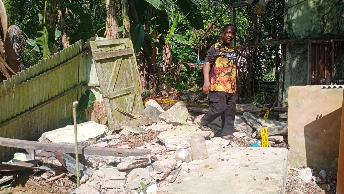 Mangsa meninggal dihempap dinding konkrit kerap hantar video tanah